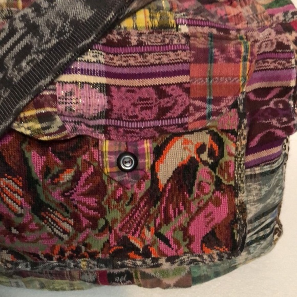 Patchwork Boho Multicolor Crossbody Bag - Picture 2 of 6